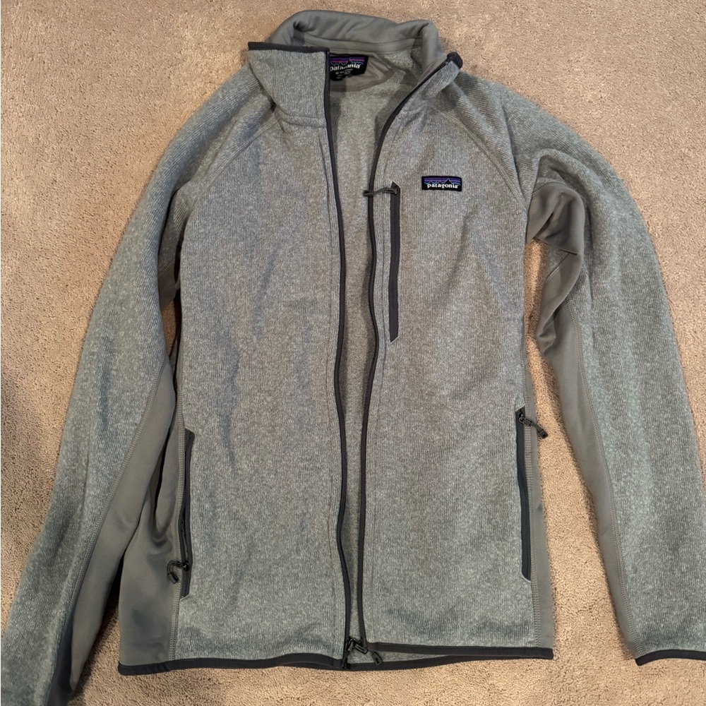 Patagonia Gray Performance Jacket with Collar